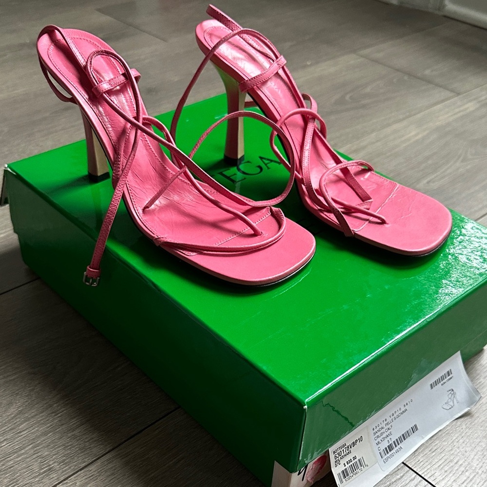 Bottega Veneta Vibrant Pink Heels